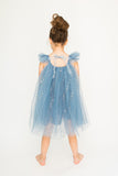 girls blue tulle dress