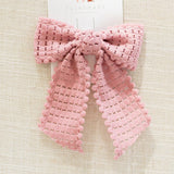 Long Crochet Bow with with Alligator Clips