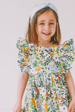 little girls floral pinafore dress