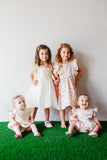 Little Girl's Ivory Boho Flutter Sleeve Tulle Special Occasion Twirl Dress