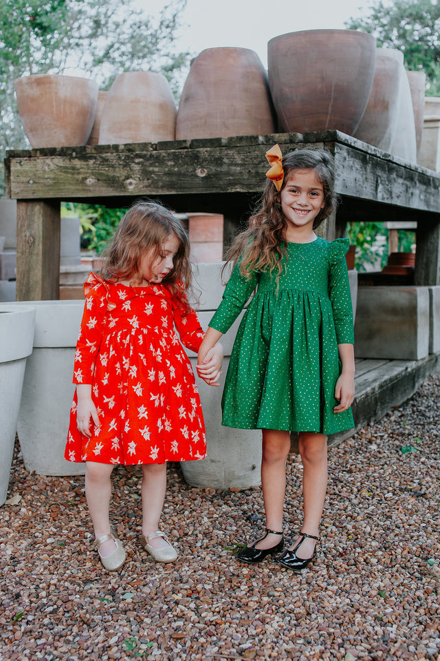 red and green Christmas dresses