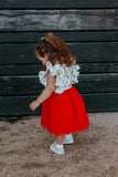 cute little girls ruffle christmas dresses 2020