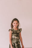 girls camouflage knit dress