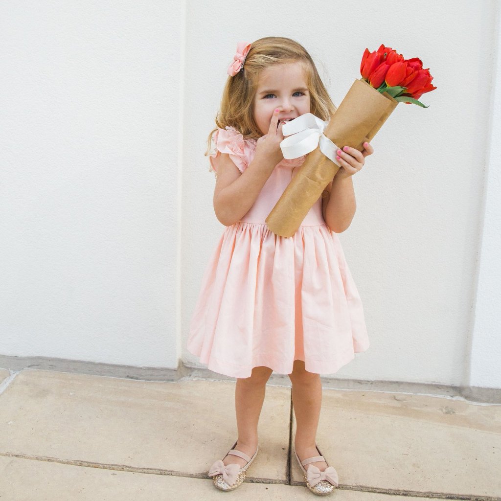 Baby pink day dress new arrivals