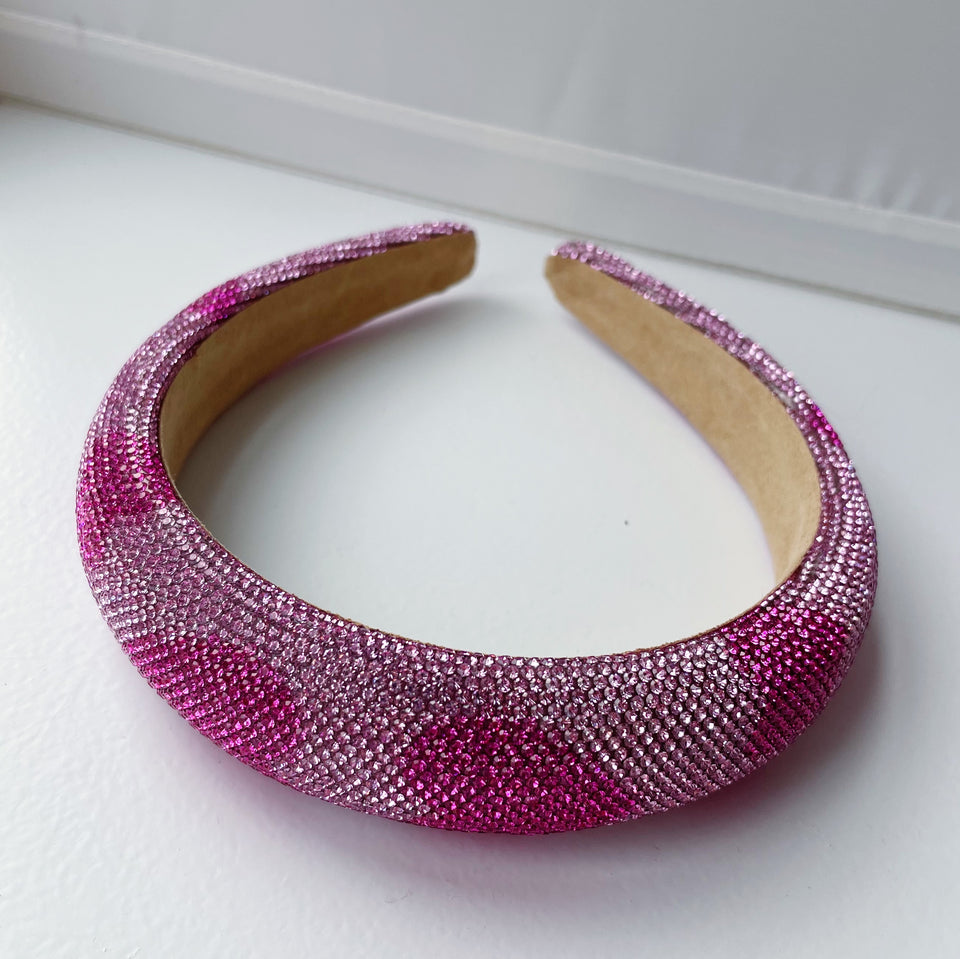 pink hearts valentines day headband