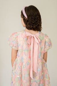girls pastel floral party dress