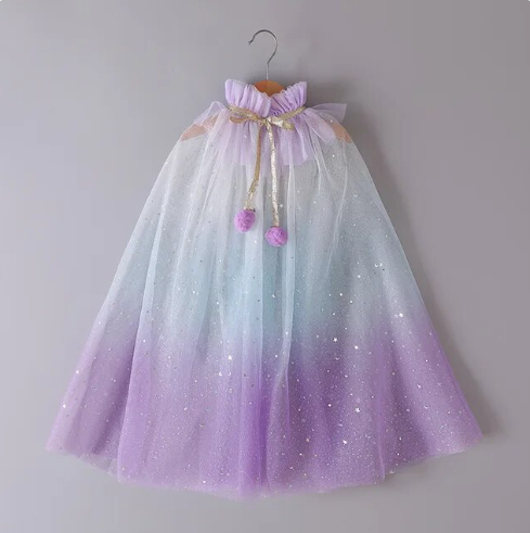 Girl’s Sparkly Tulle Cape