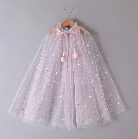 Girl’s Sparkly Tulle Cape