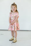 little girls blush pink easter twirl dress