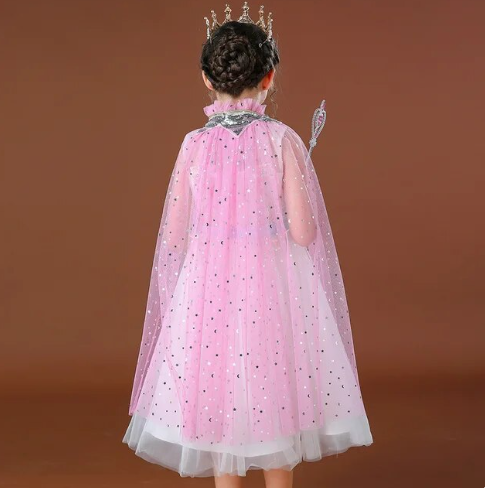 Girl’s Sparkly Tulle Cape