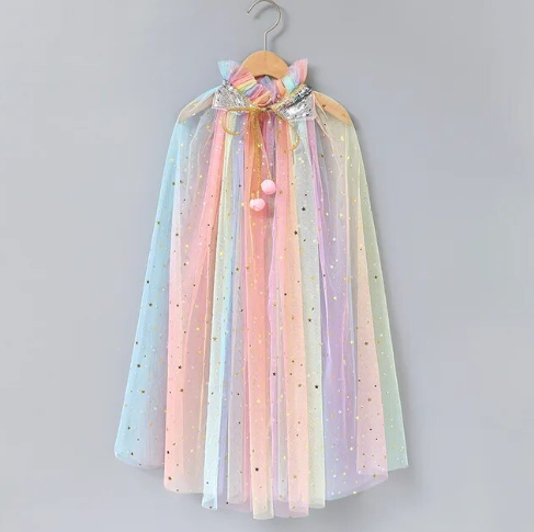 Girl’s Sparkly Tulle Cape