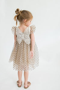 little girls tulle butterfly party dress
