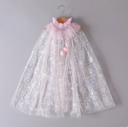 Girl’s Sparkly Tulle Cape