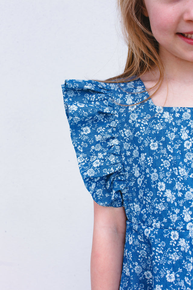 girls chambray dress