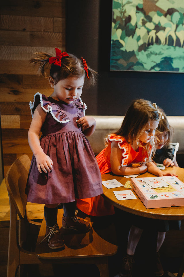 little girls purple dress