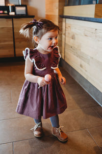 handmade purple linen dress