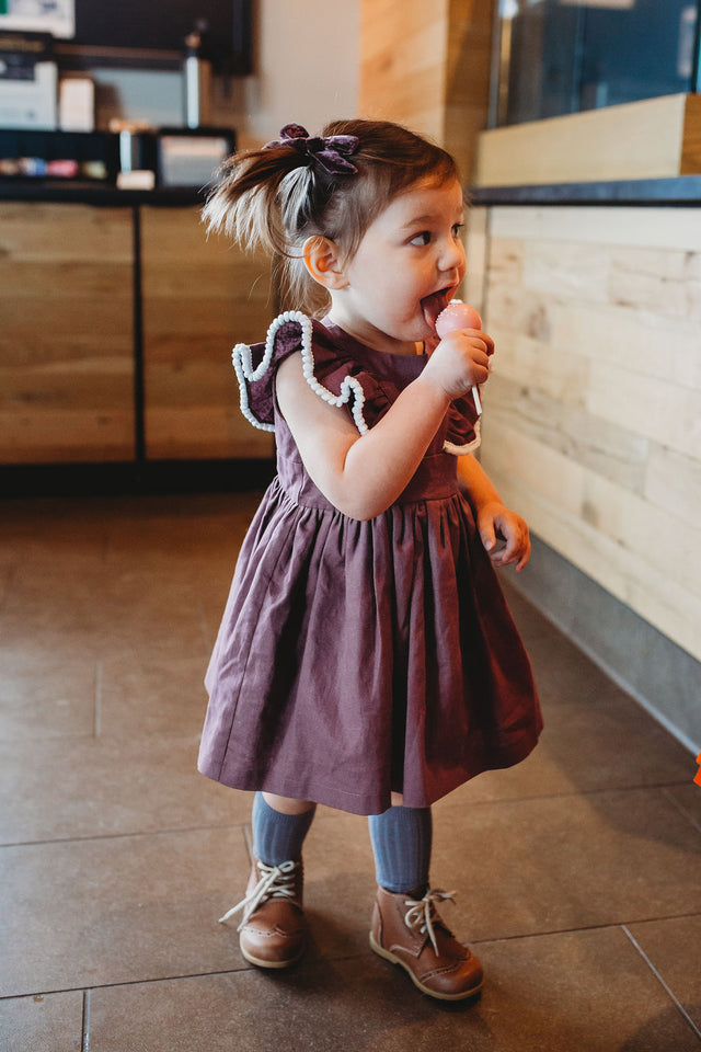 little kids purple dress
