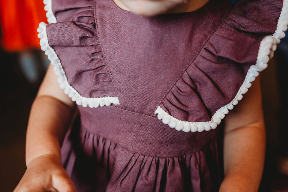little girls purple dresses