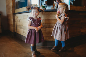 purple vintage dress little girls
