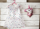 confetti polka dot dress