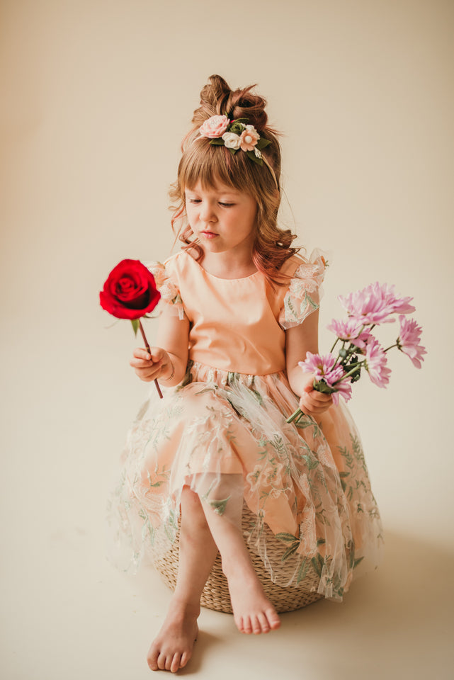 boho flower girl dress
