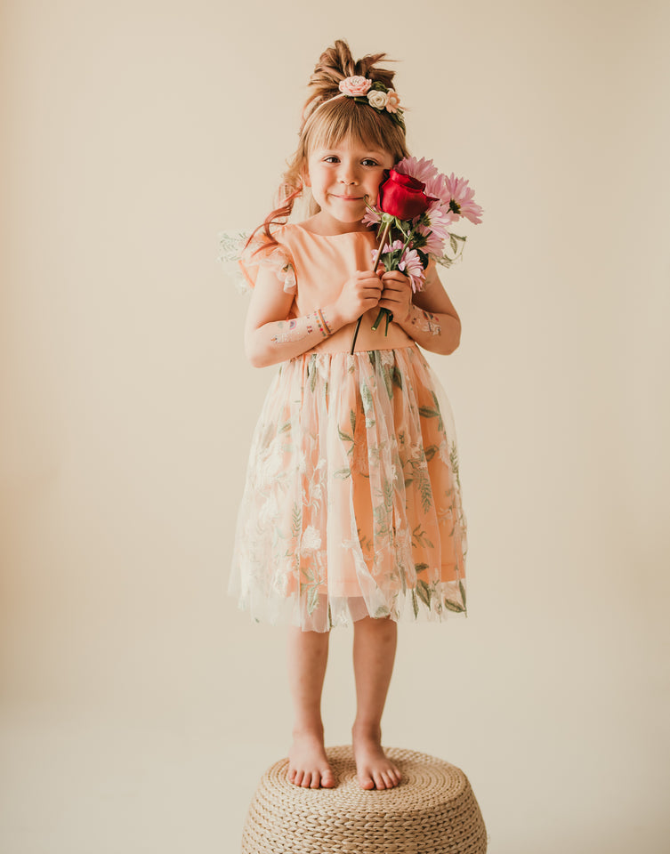 boho flower girl dress for wedding
