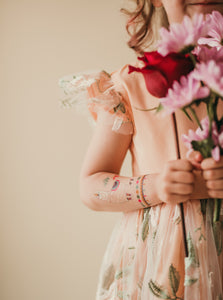 pale pink flower girl dress