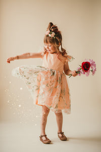 little girls boho flower girl dress