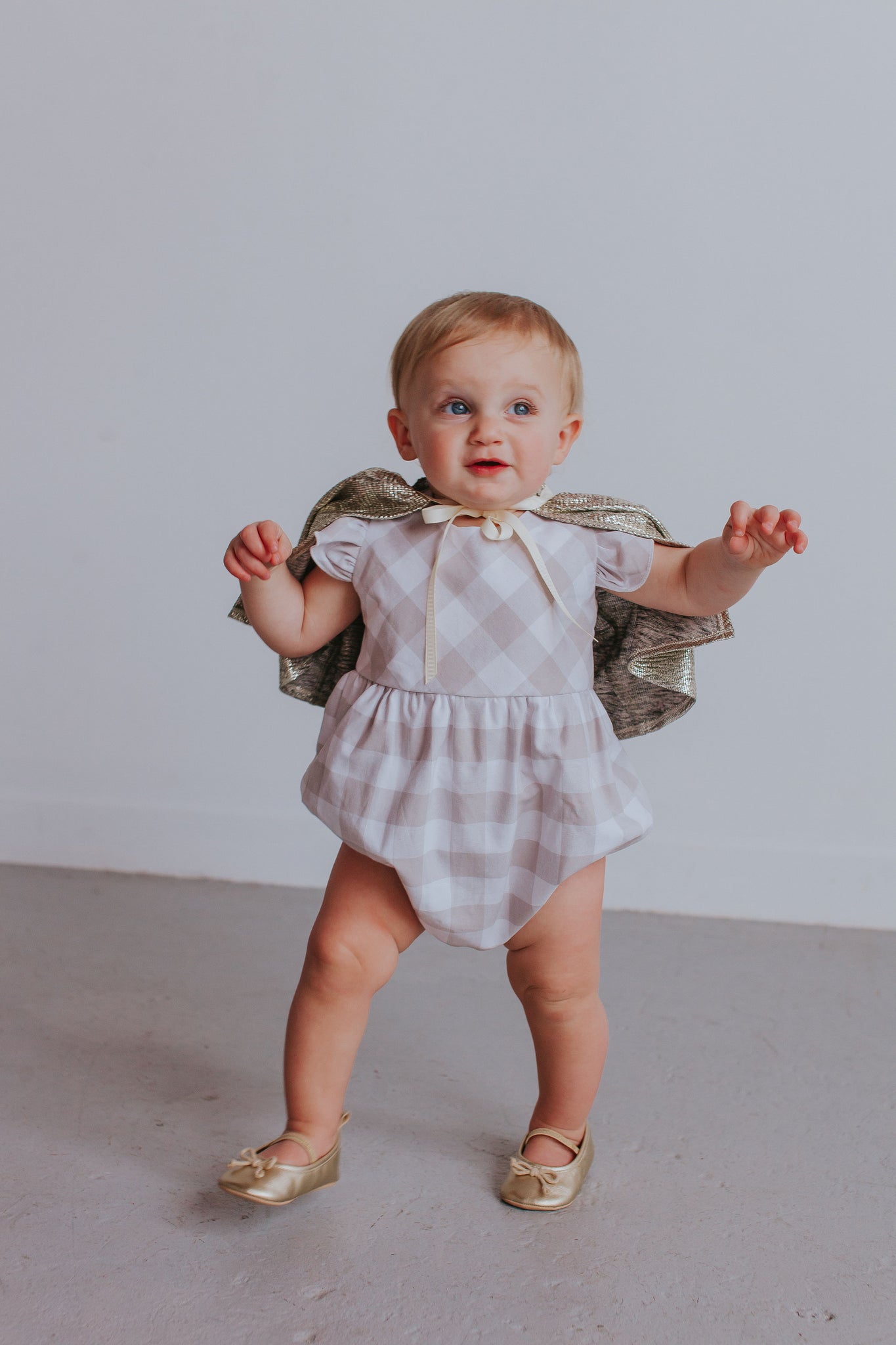Plaid on sale baby romper