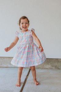 rainbow theme party dress