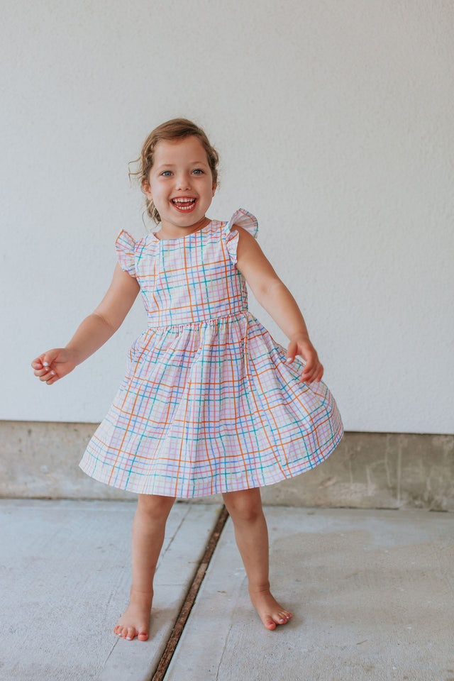 rainbow theme party dress