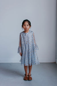 girls gray tulle dress