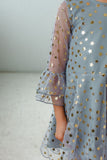 little girl's gray tulle dress