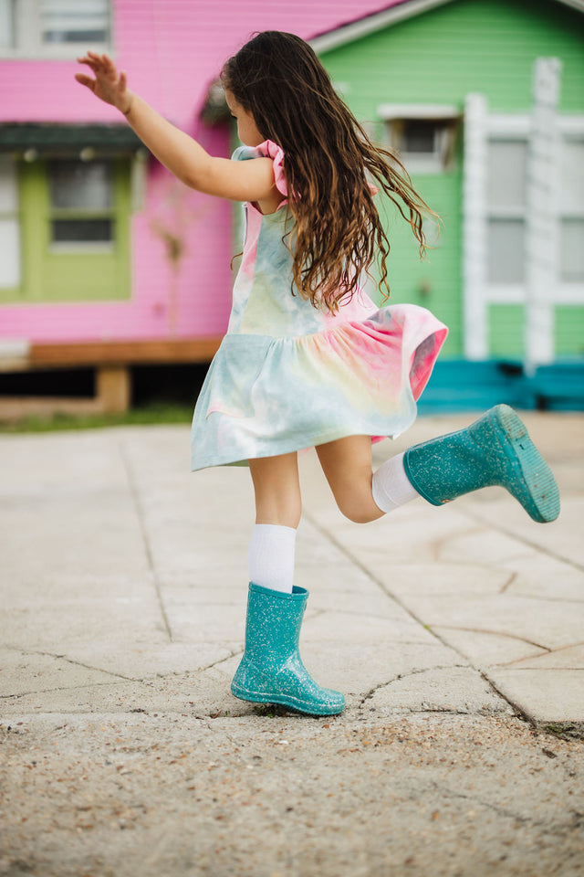 Little girl tie dye dress online