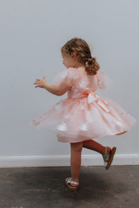 Girl's Pink Tulle Swan Special Occasion Dress