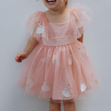 Girl's Pink Tulle Swan Special Occasion Dress