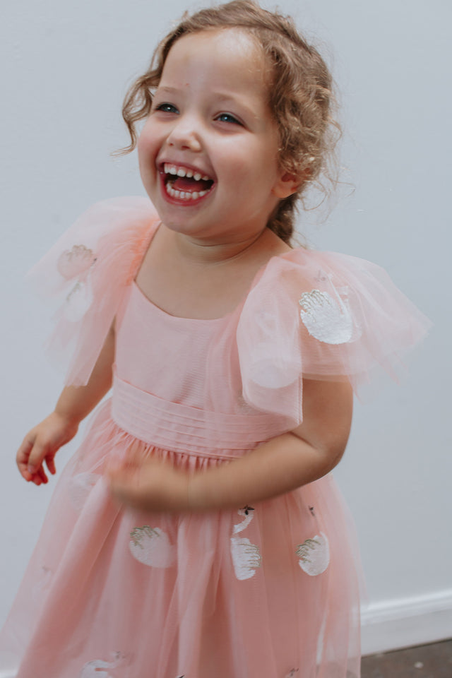 swan party dress