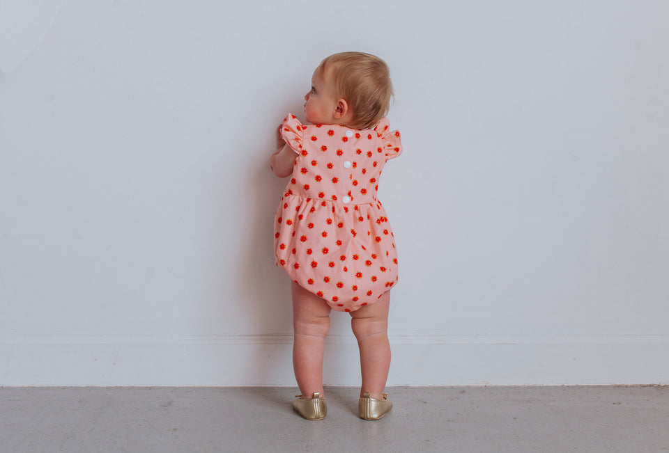 orange first birthday cake smash outfit