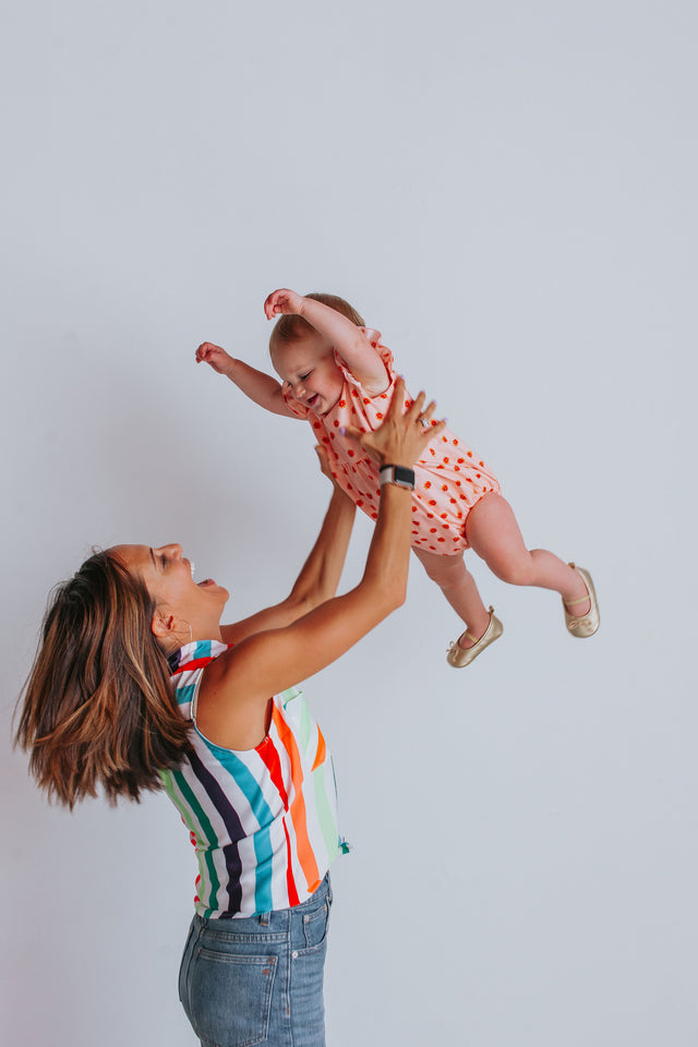 baby orange floral birthday outfit
