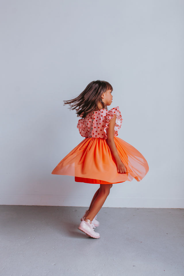 little girl pumpkin patch dress