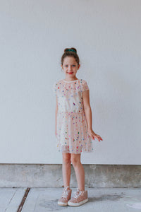 girls ivory tulle party dress