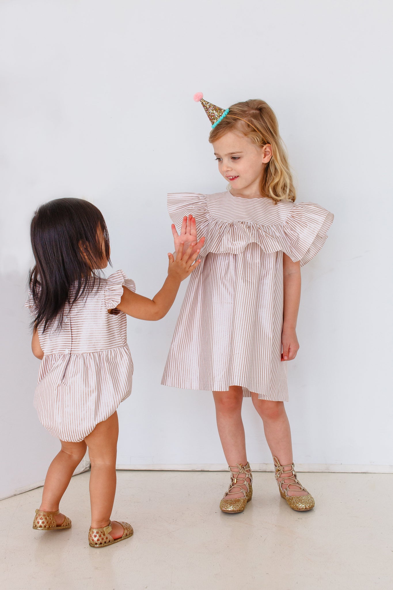 Toddler girl top rose gold dress