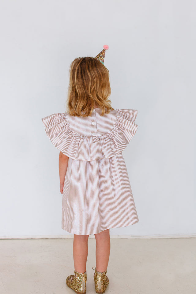 kids rose gold dress