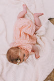 Infant Girl's Pink and Gold Star Rifle Paper Print Bubble Romper