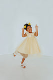 little girls yellow dress
