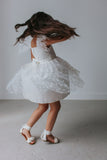 little girls white flower girl dress
