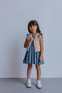 little girl's chambray denim dress