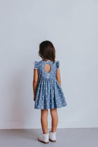 little girl's chambray star dress