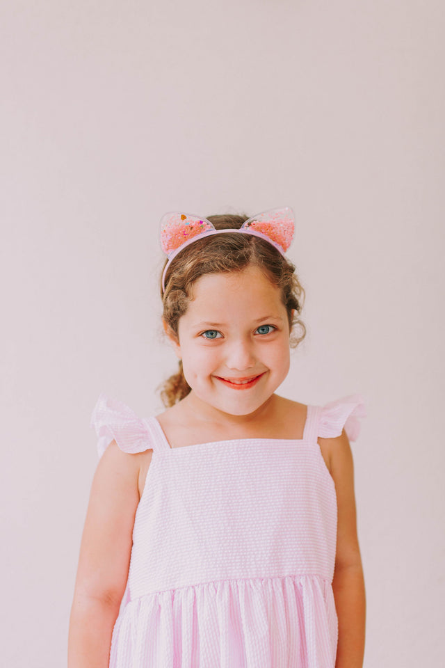 kids confetti filler cat ear headband