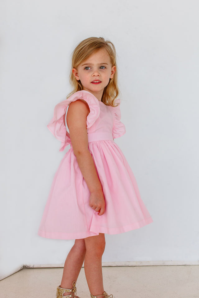 girls pink birthday party dress